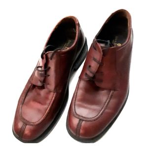 Men's Bill Blass Cognac Leather Shoes, Work Life, Office, Retro